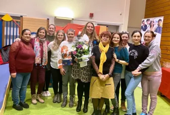 Aude Le Mentec, directrice de la crèche Balthazar, devient chevalier de l'ordre du Mérite