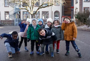 Les enfants de l'Ecole Joie de Vivre