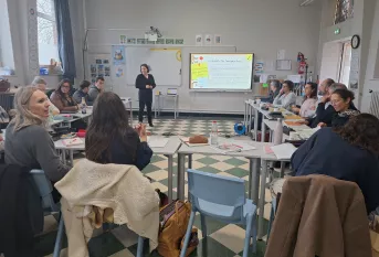 Melanie Dumouchel au collège Ressources Saint-Jacques