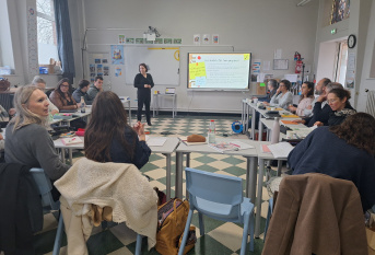 Melanie Dumouchel au collège Ressources Saint-Jacques
