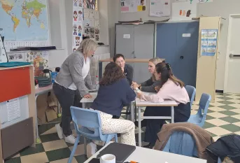 Melanie Dumouchel au collège Ressources Saint-Jacques