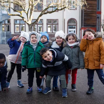 Les enfants de l'Ecole Joie de Vivre