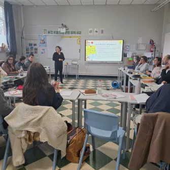 Melanie Dumouchel au collège Ressources Saint-Jacques