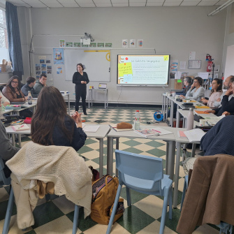 Melanie Dumouchel au collège Ressources Saint-Jacques