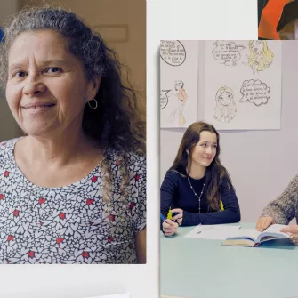 Isabelle, éducatrice scolaire au collège Ressources Saint-Jacques